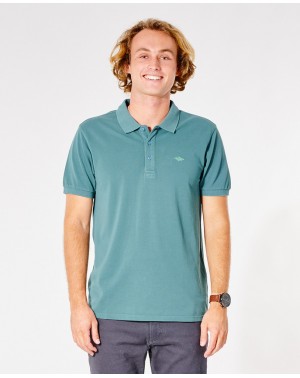 FADED POLO - MUTED GREEN
