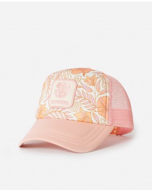 MIXED TRUCKER HAT-GIRL - PEACH