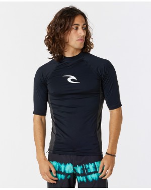 WAVES UPF PERF SS - BLACK