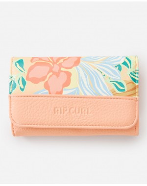 MIXED FLORAL MID WALLET -...