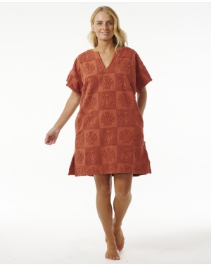 HOLIDAY PONCHO - SUN RUST
