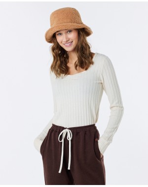 OPEN NECK COSY LS