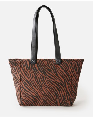 SUN TRIBE 24L TOTE - BROWN