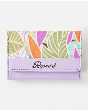 MIXED FLORAL MID WALLET -...