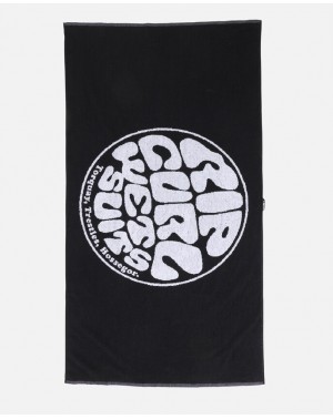 LOGOS TOWEL - BLACK