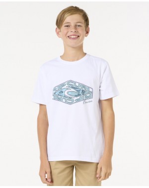 REFILL TEE -BOY - WHITE