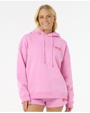 SURF PUFF HERITAGE HOOD - PINK
