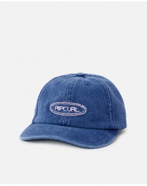 WASHED TWILL CAP-GIRL - NAVY