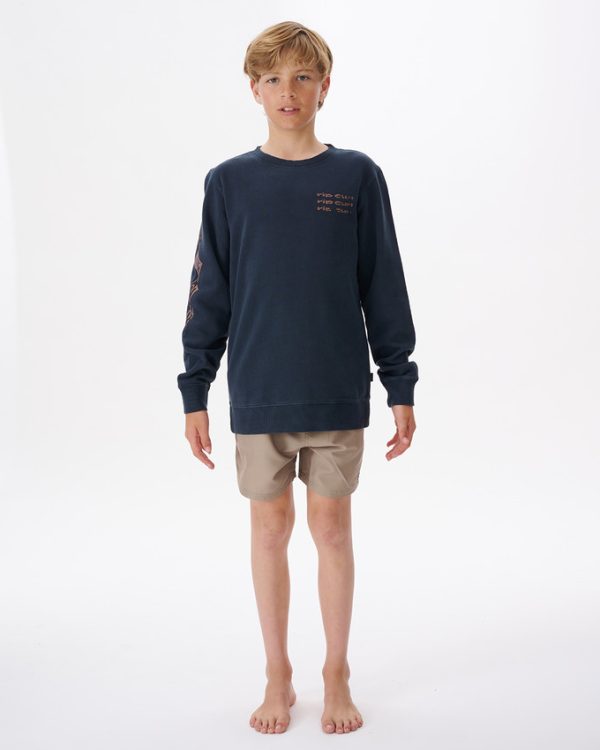 Cosmic Tides Logo Crew -boy