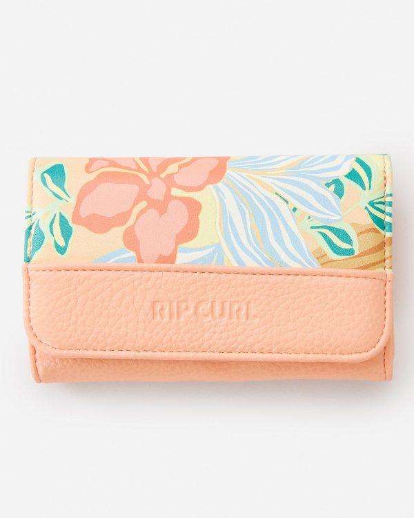 Mixed Floral Mid Wallet