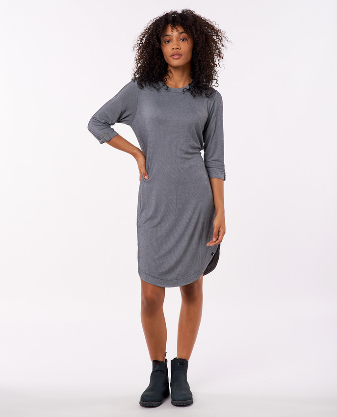 Soft Rib Ls Dress