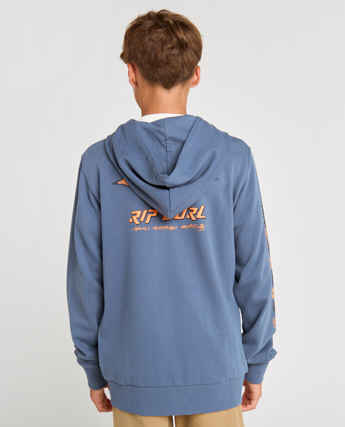 Raw Energy Zip Thru Hood -boy