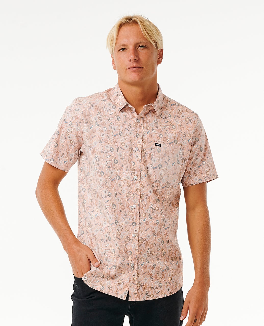 Chemise à manches courtes Floral Reef
