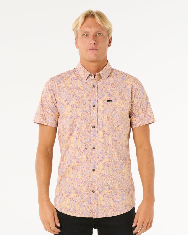 Chemise à manches courtes Floral Reef