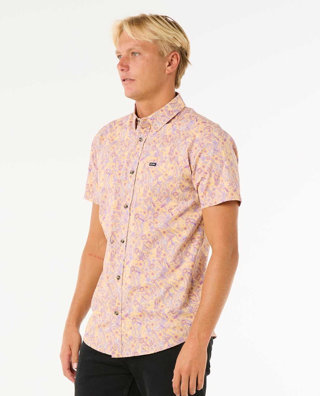 Chemise à manches courtes Floral Reef