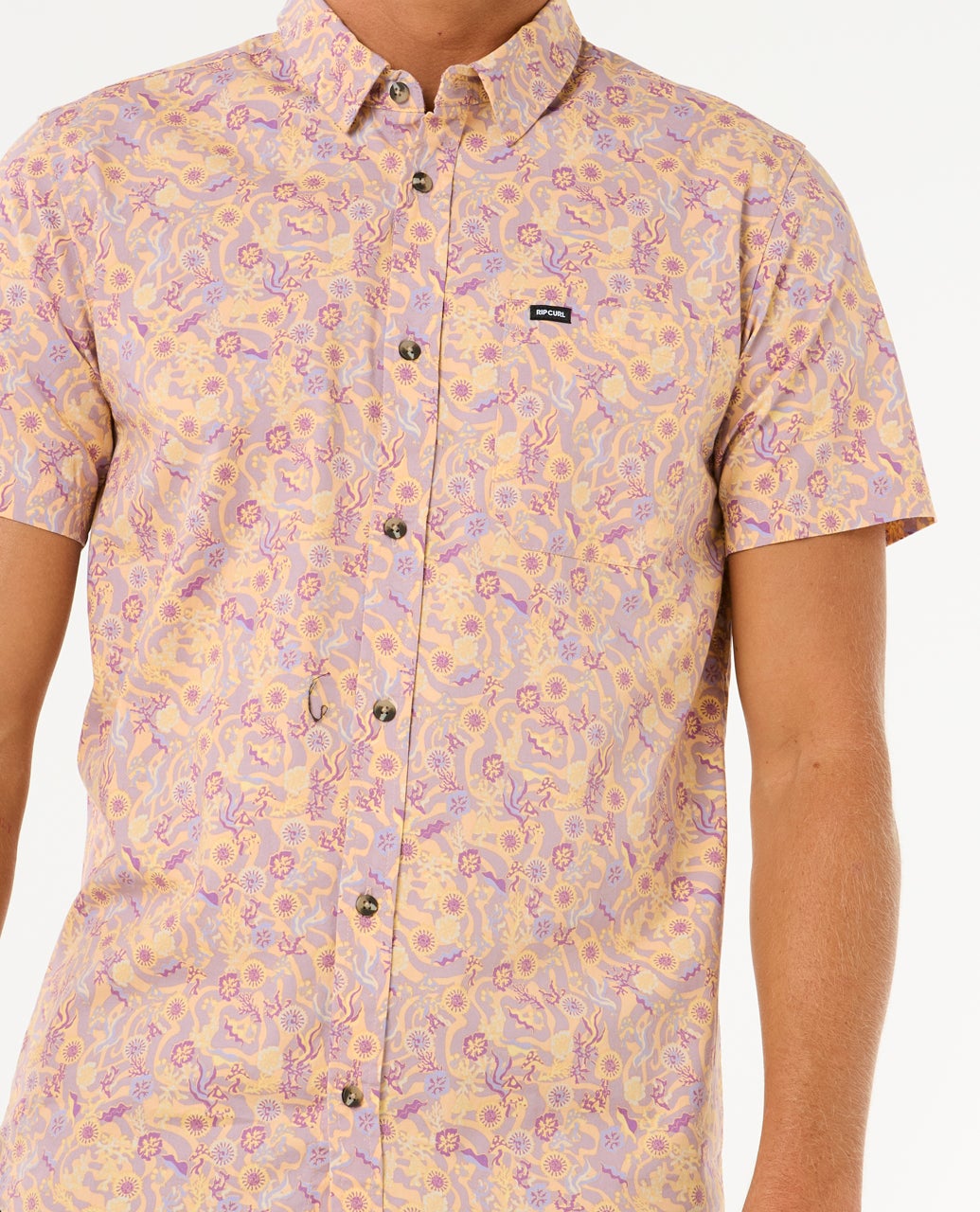 Chemise à manches courtes Floral Reef