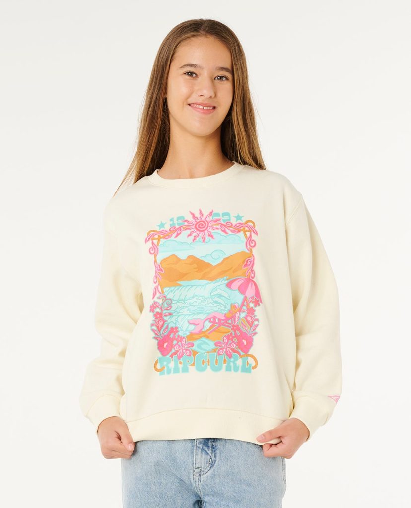 Sweat col rond Sunshine Squad Fille