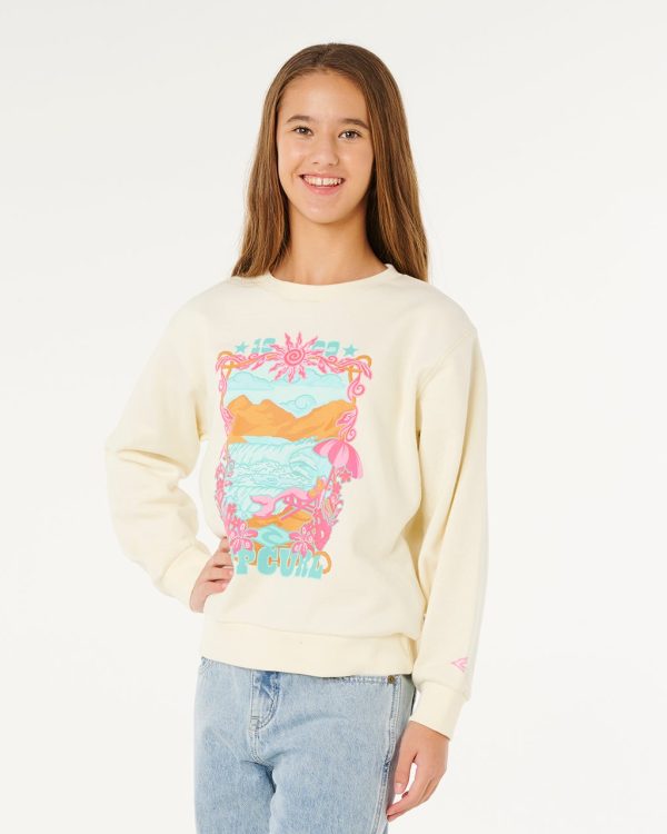 Sweat col rond Sunshine Squad Fille - vue alternative