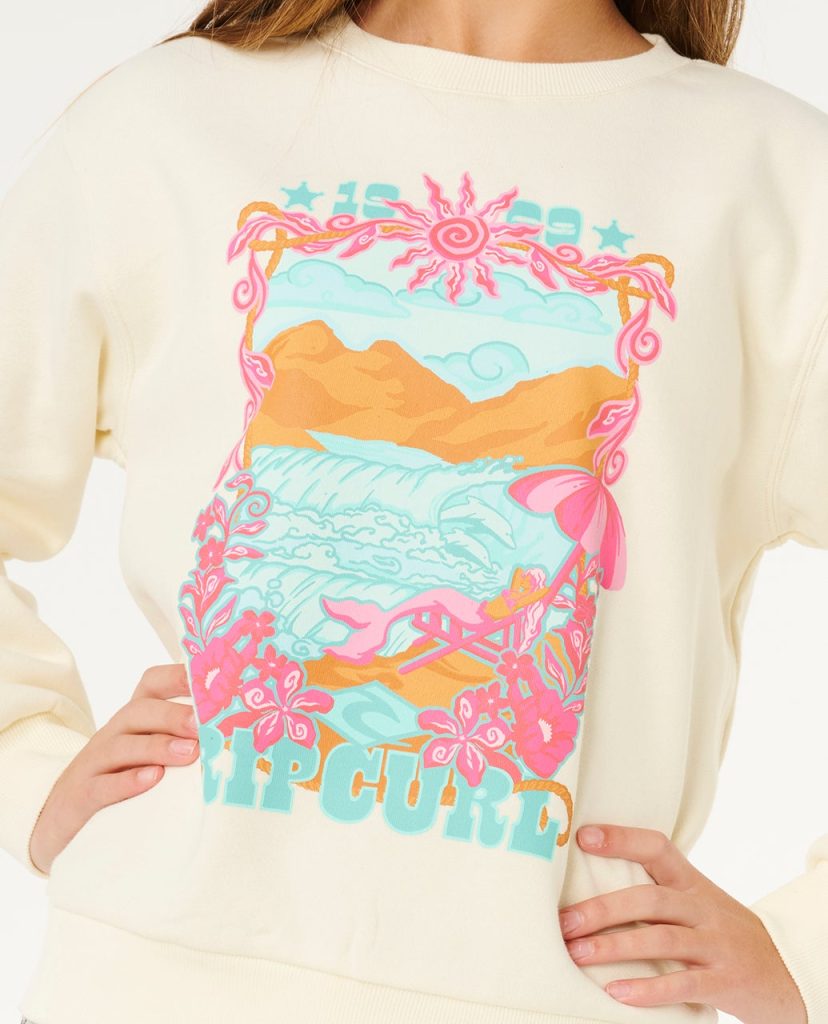Sweat col rond Sunshine Squad Fille