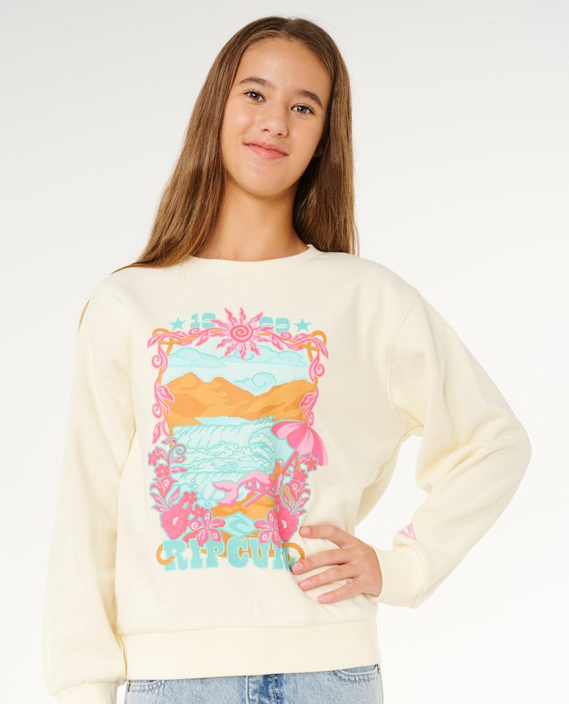 Sweat col rond Sunshine Squad Fille
