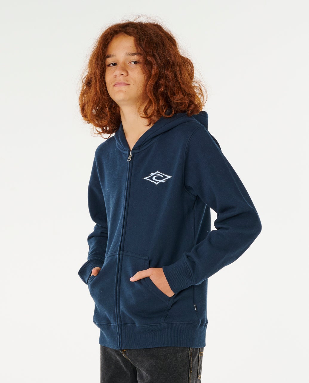 Sweat à capuche zippé Hazey Days garçon - vue alternative