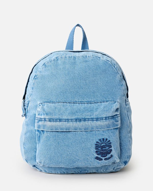 Distressed Denim 10l Backpack - vue alternative