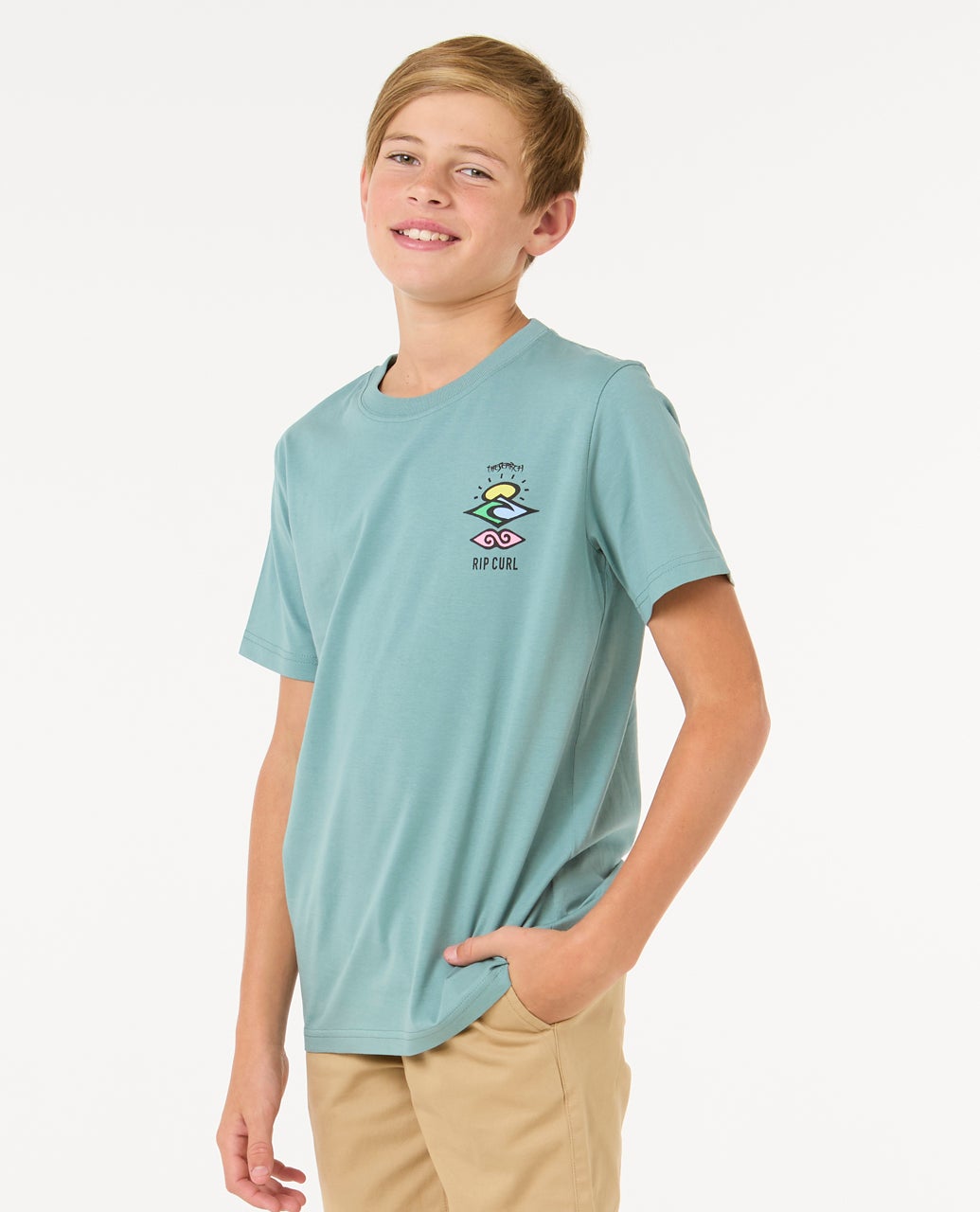 T-shirt à manches courtes Let&rsquo;s See The Waves Enfant (1-8 ans) - vue alternative