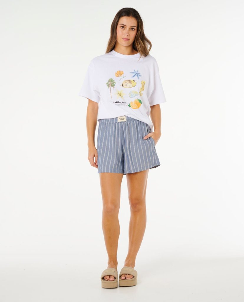 Short Beach Days Pinstripe