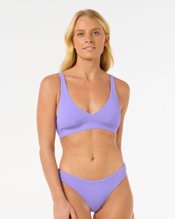 Haut de Maillot de bain Brassière Custom Rib
