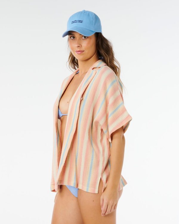 Chemise à manches courtes Premium Surf à rayures - vue alternative