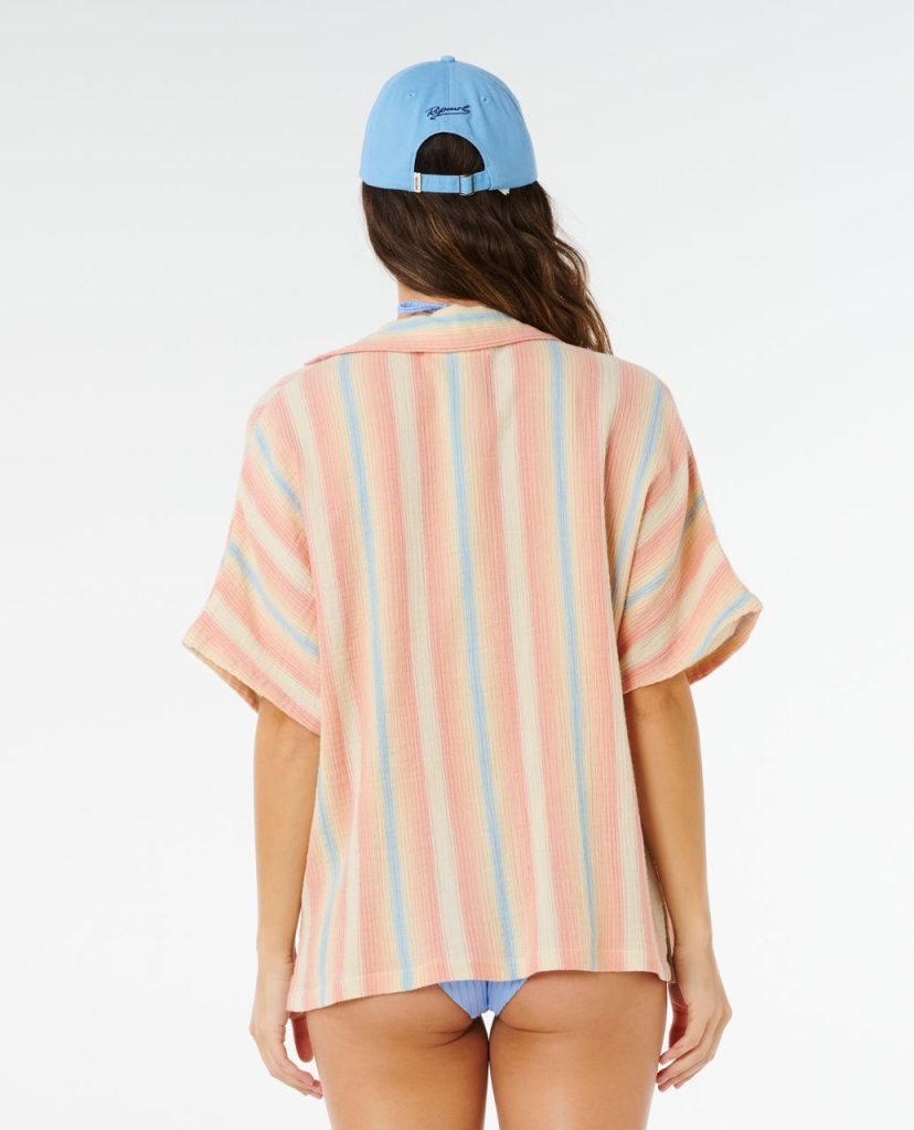 Chemise à manches courtes Premium Surf à rayures