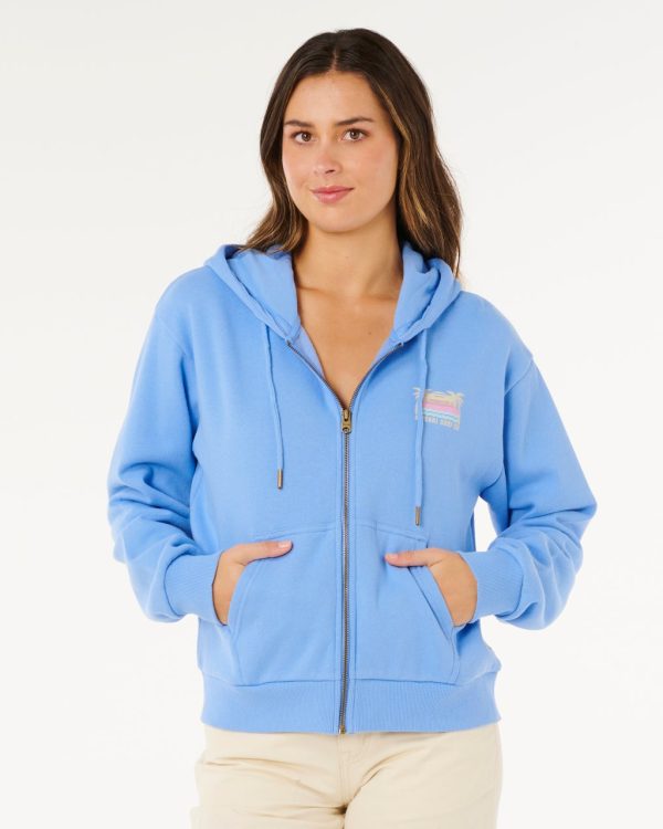 Sweat à capuche zippé Aloha