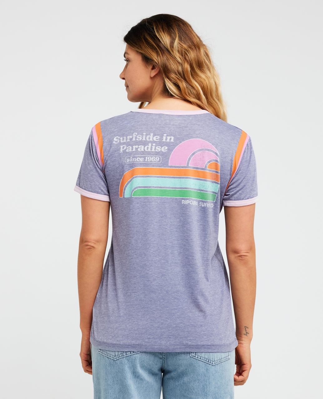 T-shirt Surf Side Ringer