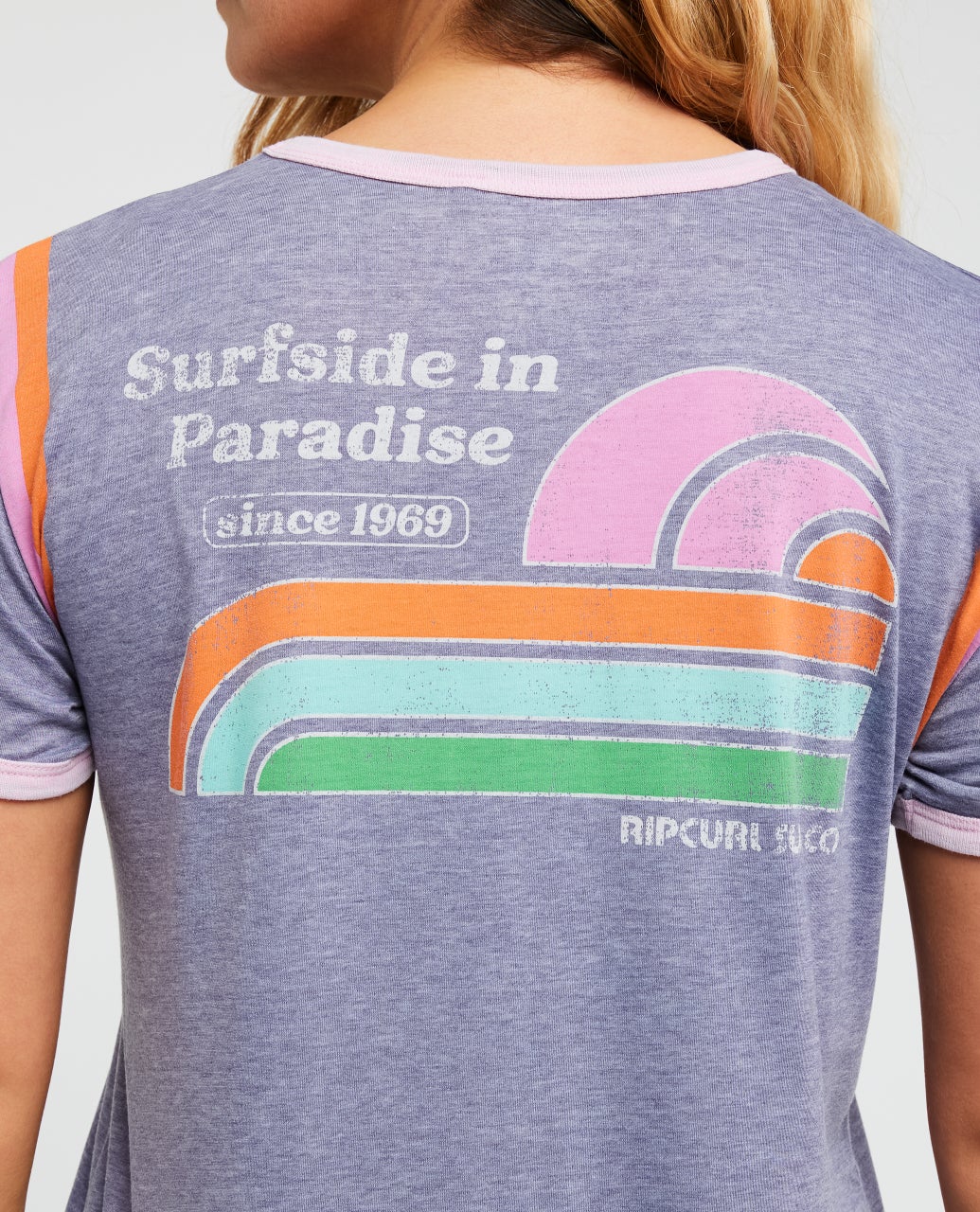 T-shirt Surf Side Ringer