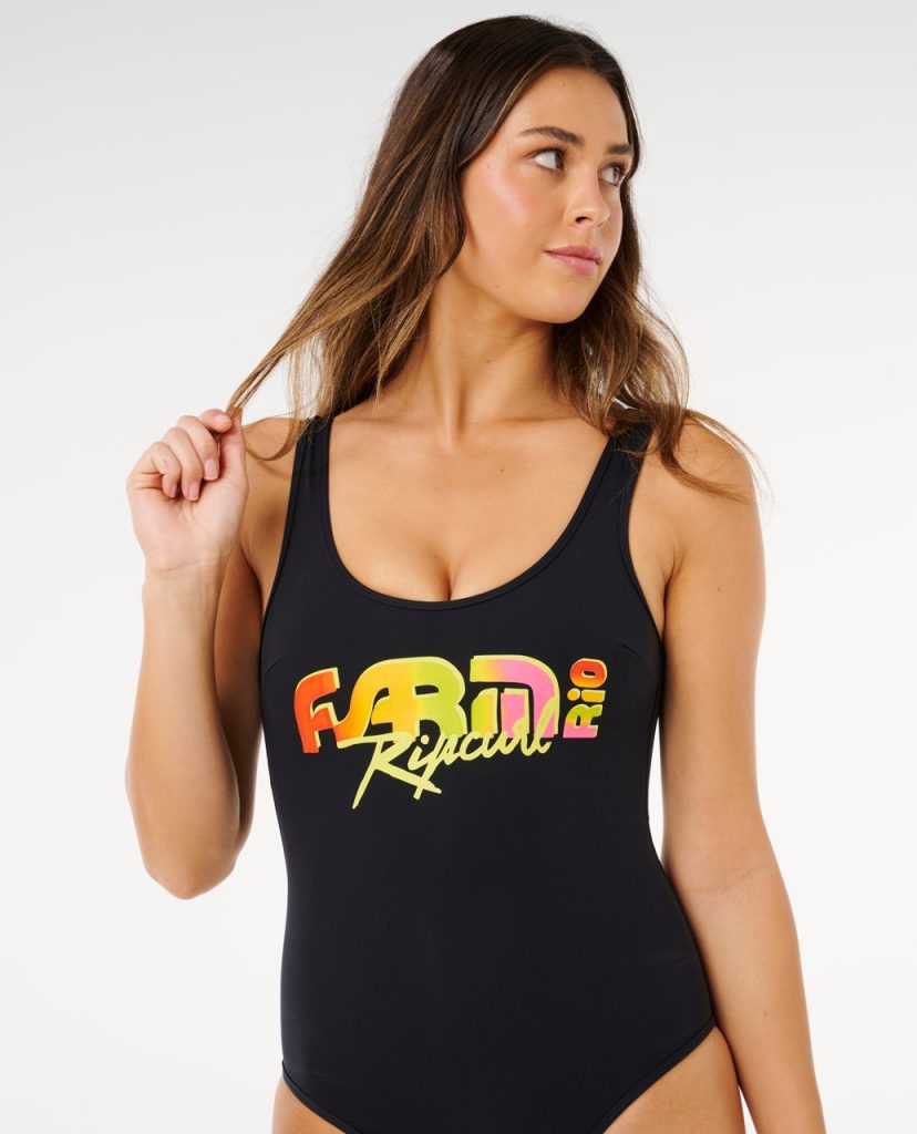 Maillot de bain une pièce échancré et réversible Carioca