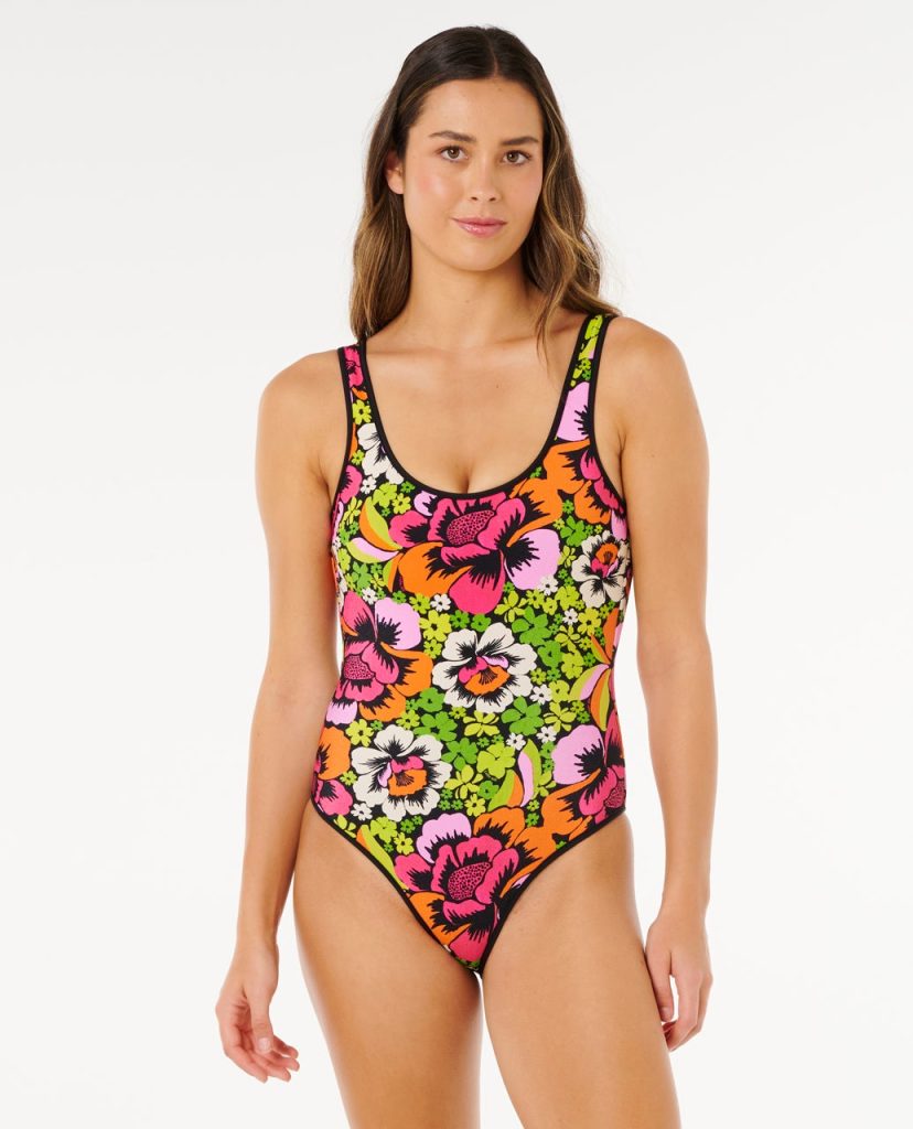 Maillot de bain une pièce échancré et réversible Carioca