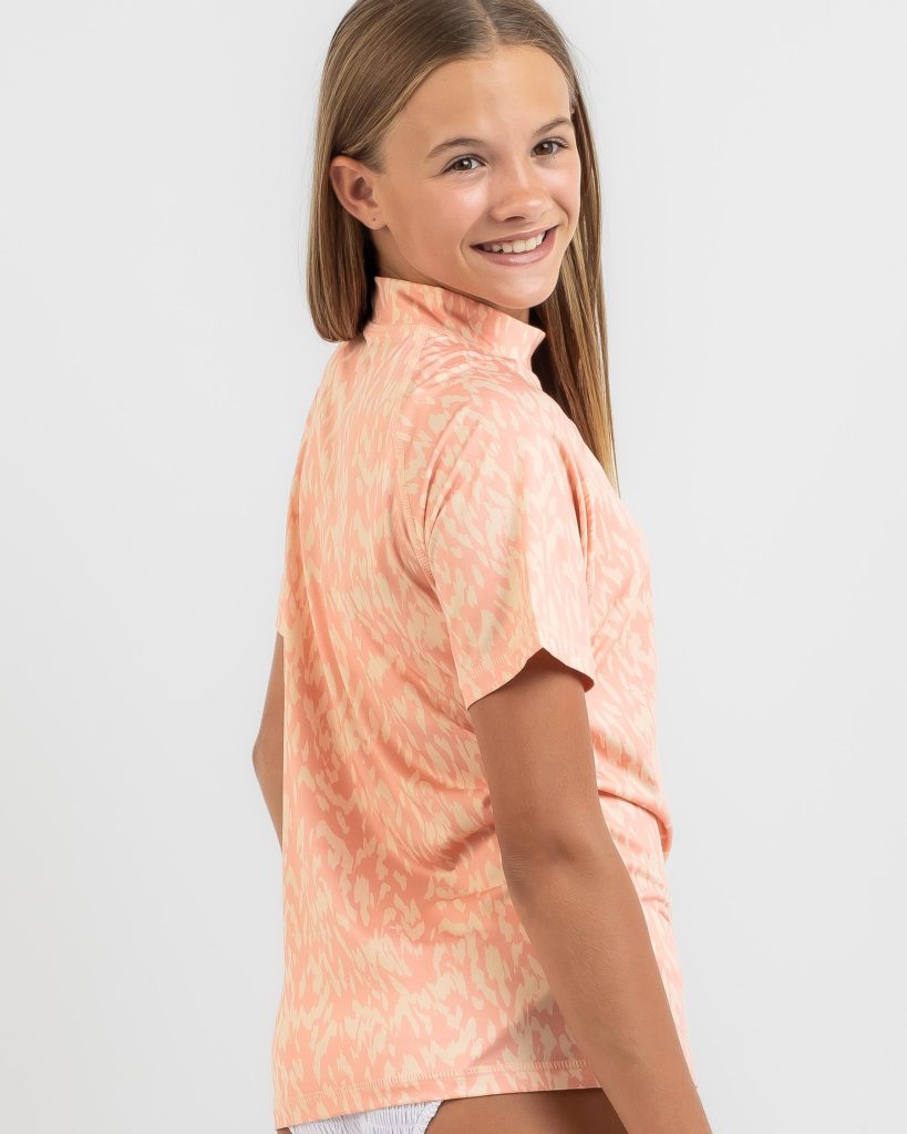 S/s Script Rash Vest -girl