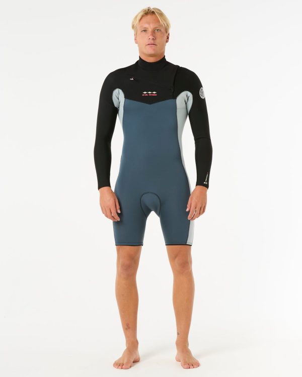 Combinaison Shorty Dawn Patrol 2/2 à Manches Longues Zip Poitrine