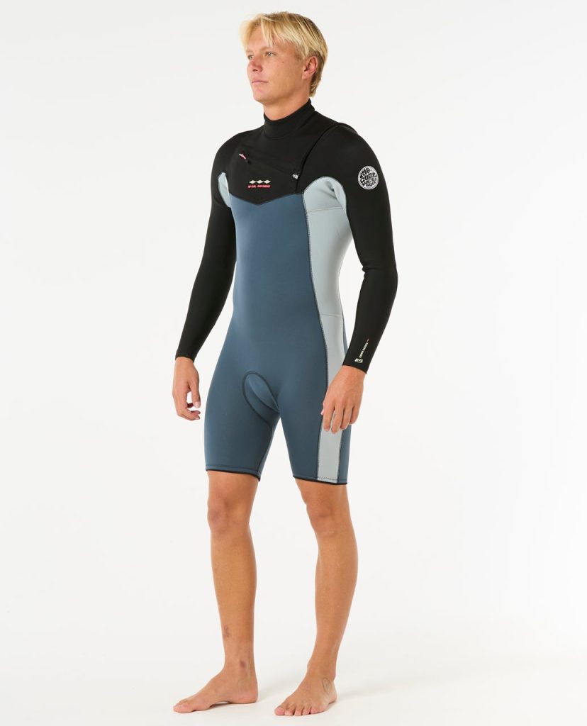 Combinaison Shorty Dawn Patrol 2/2 à Manches Longues Zip Poitrine