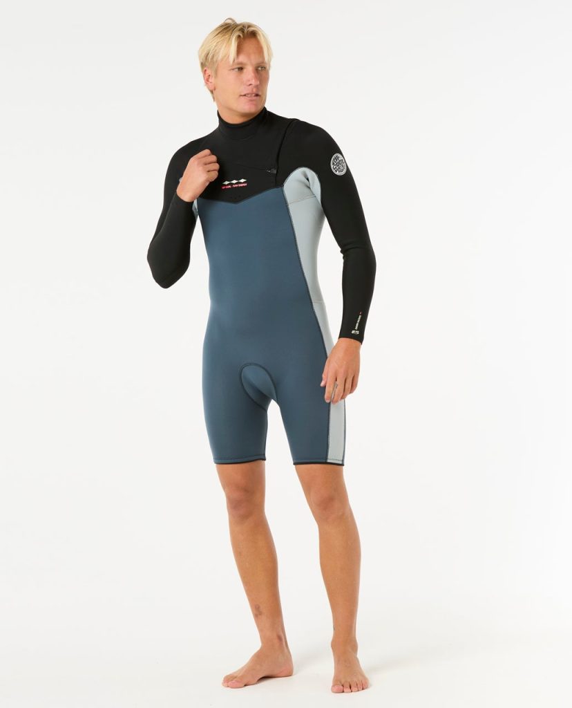 Combinaison Shorty Dawn Patrol 2/2 à Manches Longues Zip Poitrine