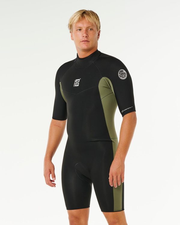 Combinaison Shorty Dawn Patrol 2/2 Zip Dos - vue alternative