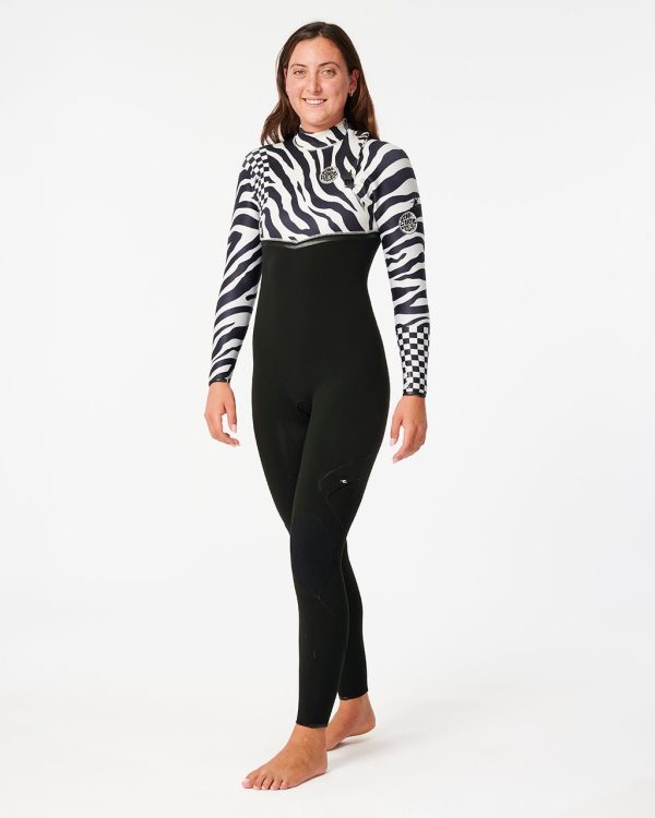 Combinaison femme Ebomb 3/2 sans Zip imprimée - vue alternative