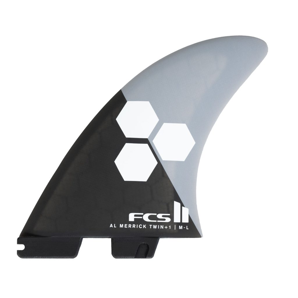 FCS II AM Twin+1 PC Grey/Charcoal M-L Fins
