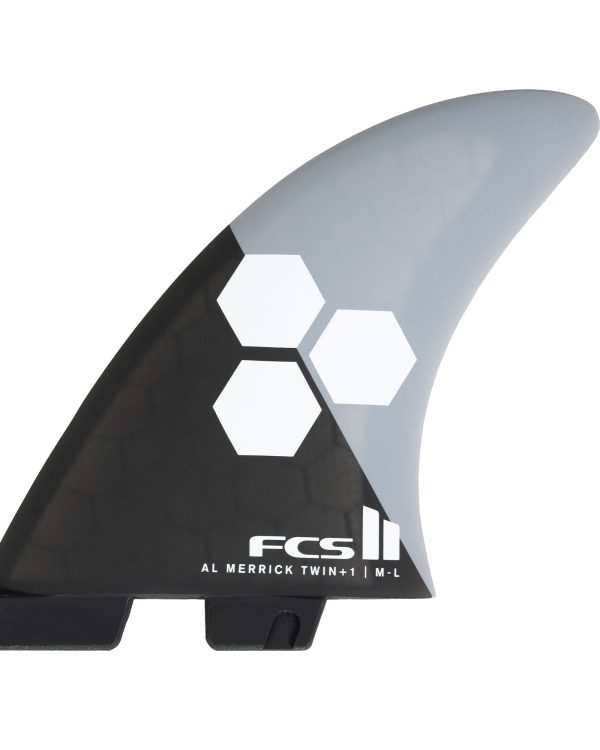 FCS II AM Twin+1 PC Grey/Charcoal M-L Fins