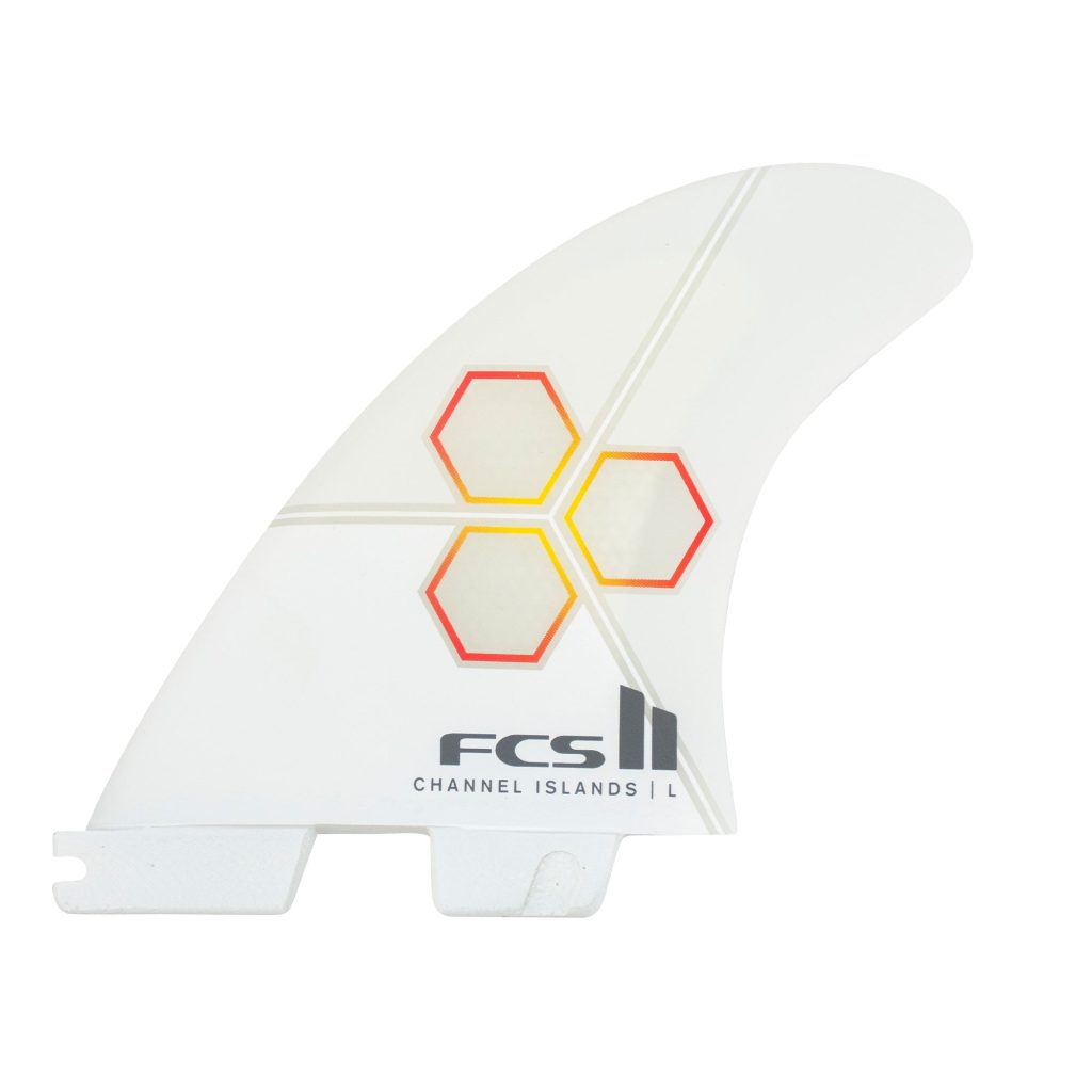 FCS II CI PC Medium White/Flame Tri Fins
