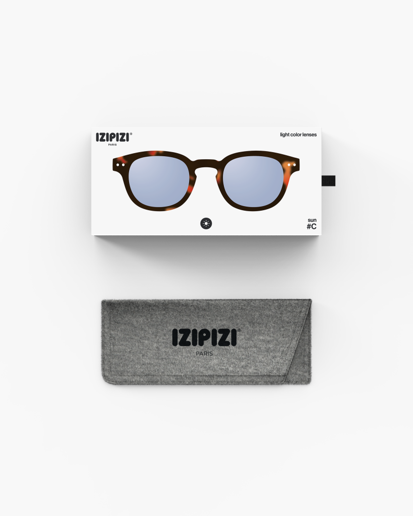 Izipizi C Sun Tortoise Soft Blue Mirror Lenses