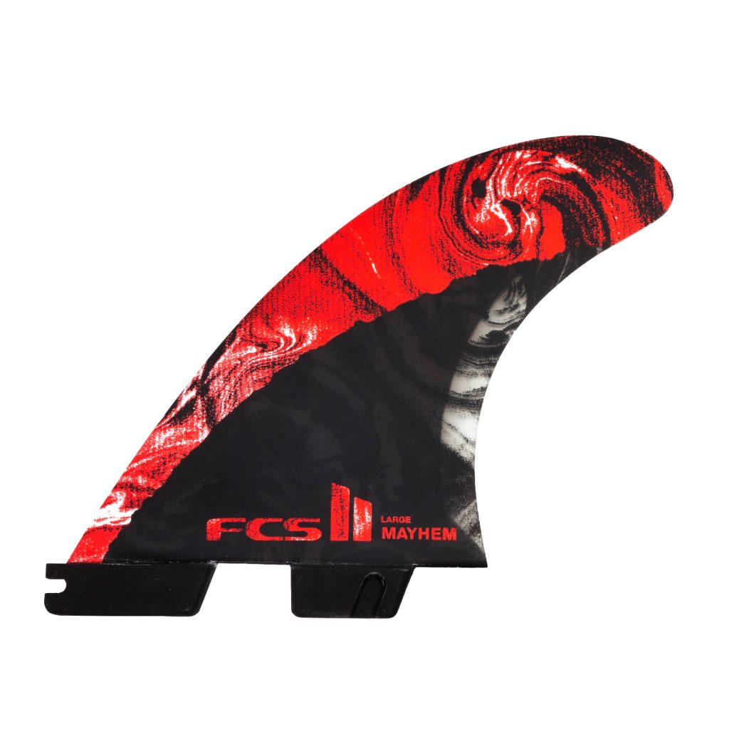 FCS II MB PC Carbon Large Red Tri Fins