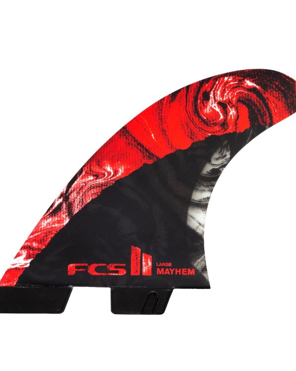 FCS II MB PC Carbon Large Red Tri Fins