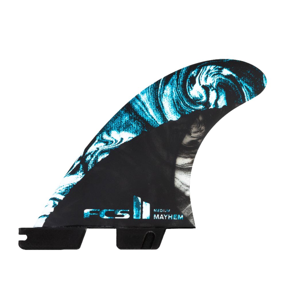 FCS II MB PC Carbon Medium Blue Tri Fins