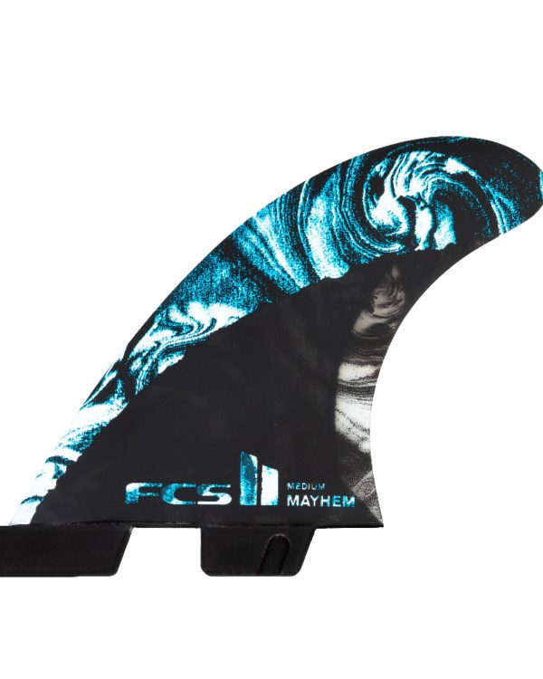 FCS II MB PC Carbon Medium Blue Tri Fins